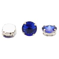 РЦ014НН12 Хрустальные стразы в цапах круглой формы, сапфир 12 мм, 3 шт. Astra&Craft