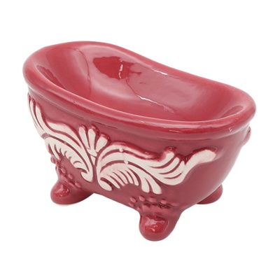 Подставка декоративная Ванна 7х4 см (малиновый)