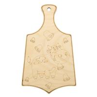 L-1405 Деревянная заготовка доска ' Бычок и колокольчики ' 26,5*16*0,6см Astra&Craft