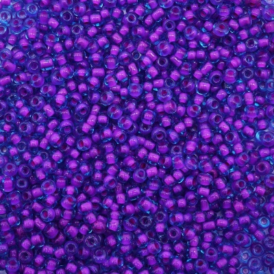 Бисер, (стекло), 11/0, упак./20 гр., Astra&Craft (303 фиолетовый/с цвет. центром)