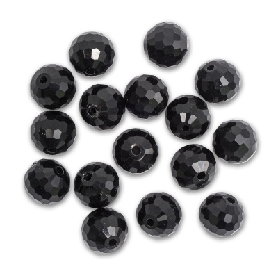 Z-490 Бусины стеклянные, 10 мм, упак./16 шт., Astra&Craft (801 черный)