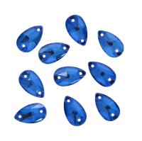 ХК011НН712 Хрустальные стразы пришивные формы 'капля', синий 7х12 мм 10 шт/упак.