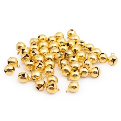 Бубенчики для рукоделия 10 мм, 50 шт., Astra&Craft (золото)