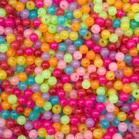 (7736710) 2008 Бусины пластиковые, светящиеся в темноте, микс цвета, круглые, 8мм, 500гр.
