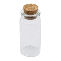 Баночки стеклянные с пробкой 2,2*5,0 см, 10 мл, 4 шт/упак