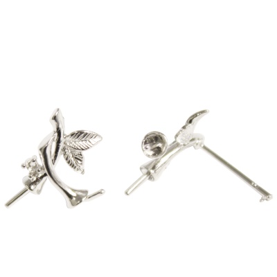 54-P7610 Основа для серег, 15*10 мм, упак./2 шт., Astra&Craft (серебро)