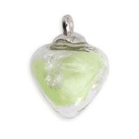 66872-3 Подвеска сердце, зеленое Astra&Craft