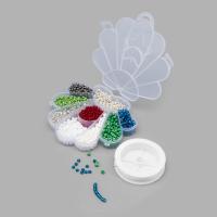 Набор Бисера 6/0, 9 цветов с контейнером и нитью, Astra&Craft