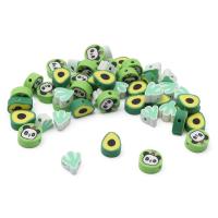 ZZ1418-1 Бусины из полимерной глины 'Зеленый микс', 50шт/упак, Astra&Craft