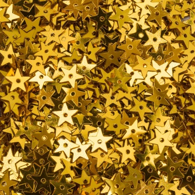Пайетки 'звездочки' 7мм, Astra&Craft 10г (A1 золото)
