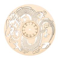 L-2319 Деревянная заготовка Циферблат для часов с римскими цифрами 'Дракон' d25см Astra&Craft