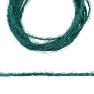 74973 Шпагат джутовый 2-х ниточный 1120 текс, качество СВ, 1,12 мм*50 м, 50 гр (+/- 5 гр), цветной (зеленый)