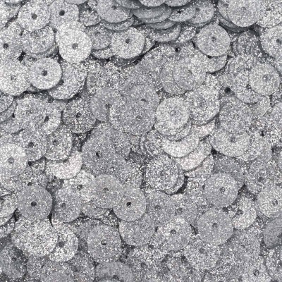 Пайетки 'Глиттер', 6мм, Astra&Craft, 10г (9601 серебро)