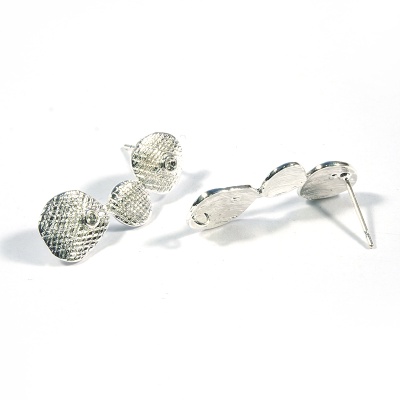 54-P7772 Основа для серег, 10*25 мм, упак./2 шт., Astra&Craft (серебро)