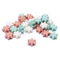 7063 Бусины пластиковые, ассорти, снежинки, 13*6мм, 15гр., Astra&Craft