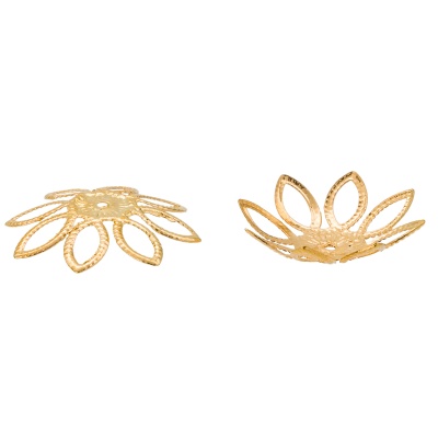 Шапочка декоративная FIN1281, 19*5мм, 30 шт/уп (золото)