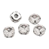 РЦ001НН10 Хрустальные стразы в цапах круглой формы, белый 10 мм, 5 шт. Astra&Craft