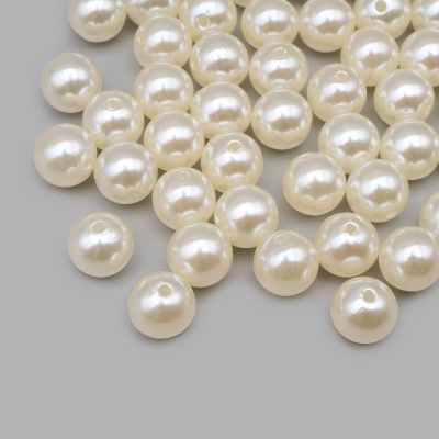 Бусины пластиковые, 'жемчуг', цветные, круглые, 12мм, 50гр, Astra&Craft (003 NL телесный)