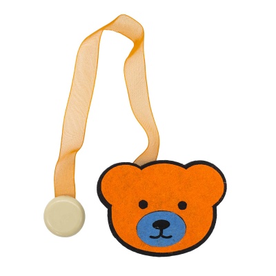 0368-0216 Клипса-магнит из фетра для штор 'мишка' Astra&Craft (C523/C833)