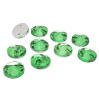 РИ003НН10 Хрустальные стразы пришивные круглые, зеленые 10мм, 10шт/упак Astra&Craft