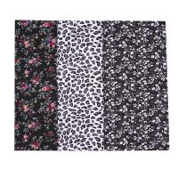 PAT03-01 Набор тканей 'Бело-черный микс' (100% хлопок), 50*50см, 3шт/упак, Astra&Craft