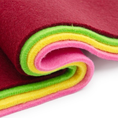 Фетр листовой мягкий ассорти, 3.0мм, 20х30см, 4шт/упак Astra&Craft (6 розовый,желтый,салатовый,бордовый)