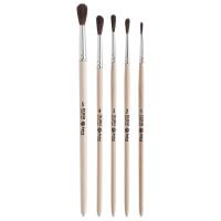 Набор кистей №1, пони (круглая №1,2,3,4,5), 5шт/уп, Astra&Craft