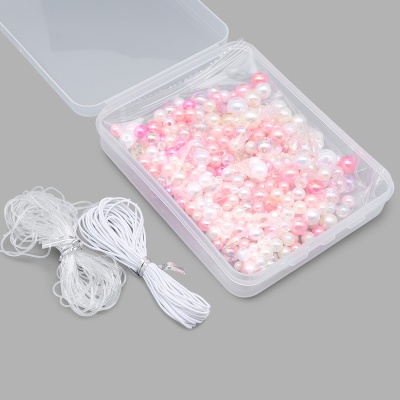 Набор бусин для рукоделия, творчества, микс, Astra&Craft (розовый)