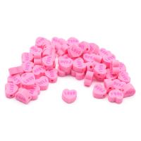 ZZ1339 Бусины из полимерной глины 'Сердечко Love', 50шт/упак, Astra&Craft