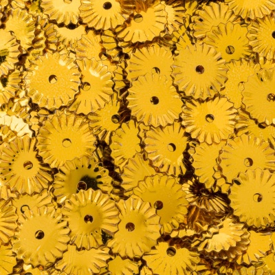 Пайетки рельефные 10мм, Astra&Craft 10г (A1 золото)