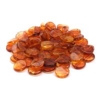 5053 Бусины пластиковые, 'янтарь', шайбы, 3*12мм, 20гр, Astra&Craft