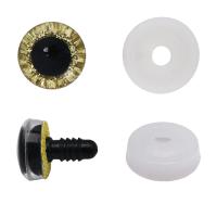 AR1218-C Глаза искристые золотые 16мм, 2шт/упак