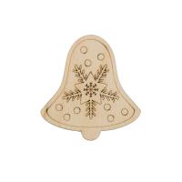 L-1436 Деревянная заготовка ' Колокольчик ' 5,6*6,6*0,3см Astra&Craft