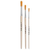 Набор кистей №3, синтетика (круглая №4,6,8), 3шт/уп, Astra&Craft