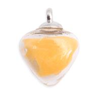 66872-1 Подвеска сердце, желтое Astra&Craft