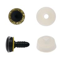 AR1216-C Глаза искристые золотые 12мм, 2шт/упак