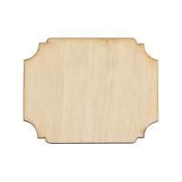 L-764 Декоративная заготовка 'Шильд №2' 3,5*4см упак/2 шт, Astra&Craft