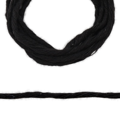 70098 Шпагат х/б 1500 текс, 2-3мм*50м, 60 гр (+/- 5 гр), цветной (черный)