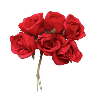 MH1-103 Букет декоративный 'Розы' D3,5*4*H11см, 6шт, Astra&Craft (F01 красный)