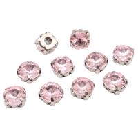 РЦ010НН8 Хрустальные стразы в цапах круглой формы, розовый 8 мм, 10 шт. Astra&Craft