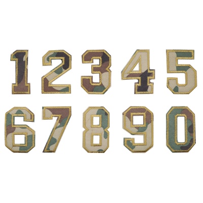 Термоаппликация LML218 'набор цифр' (10 шт) (хаки)