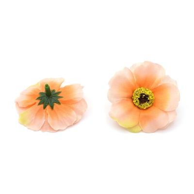 AR446 Набор декоративных цветов, 4см 4 шт/упак (7 апельсин)