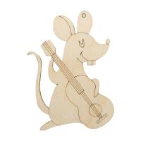 L-1310 Деревянная заготовка 'Музыкант' 9,5*6,7*0,3см Astra&Craft