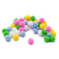 Помпоны 'Пастель' 15мм, 5 цветов, 50шт, Astra&Craft