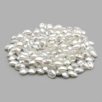 3724 Бусины пластиковые, 'жемчуг', белые, фигурный, 6*8мм, 175шт/упак , Astra&Craft