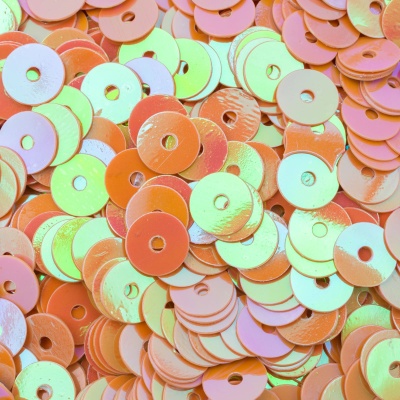 Пайетки плоские, 6 мм, упак./10 гр., Astra&Craft (88 оранжево-жёлтый кремовый)