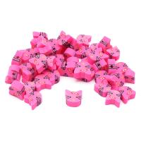ZZ1388 Бусины из полимерной глины 'Ярко-розовые кошечки', 50шт/упак, Astra&Craft
