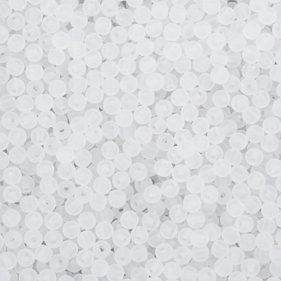 2006 Бусины пластиковые, полупроз., матовые цвет., круглые, 6мм, 20гр,170(+/-10)шт/упак, Astra&Craft (033 прозрачный)