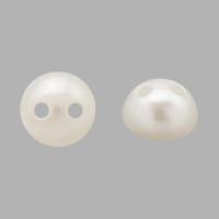 4AR295 Полубусины пластиковые, пришивные 'жемчуг', цвет натуральный, 6мм, 15гр, Astra&Craft