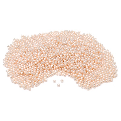 LY-264 Бусины пластиковые, 'жемчуг', цветные, круглые, 8мм, 500гр, Astra&Craft (A42 молочный)